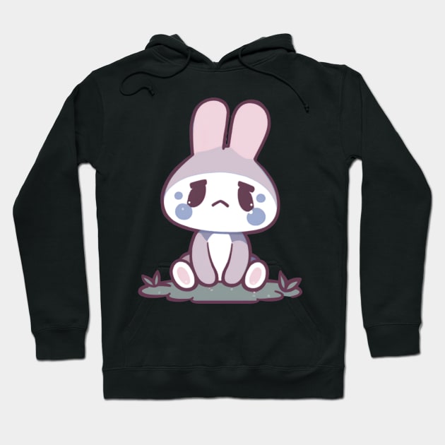 Crying Bunny Hoodie by Depressed Bunny